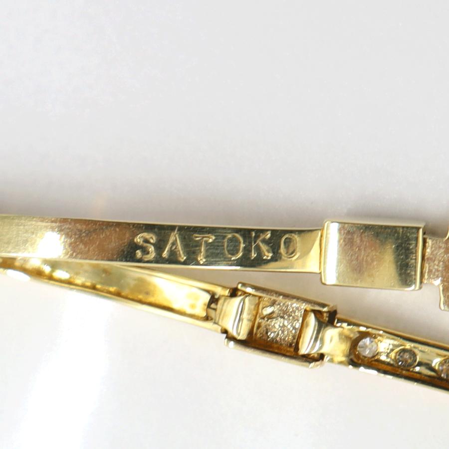 K18ダイヤモンドブレスレット D0.27ct 長さ17.5cm 重量6.51g(石の重量含む) (中古)