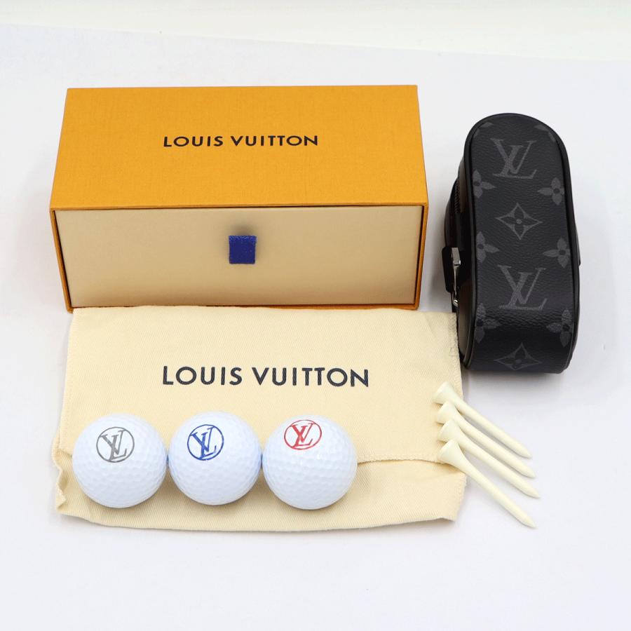 ルイヴィトン(LOUIS VUITTON) モノグラム・エクリプス セット ゴルフ・アンドリュース GI0344 ゴルフボールケース メンズ(中古・未使用)