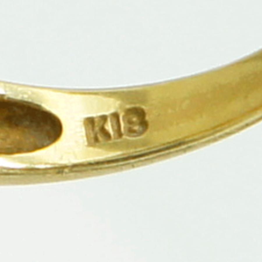 K18ファッションリング リングサイズ13号 重量2.67g リボン紐 レディース(中古)