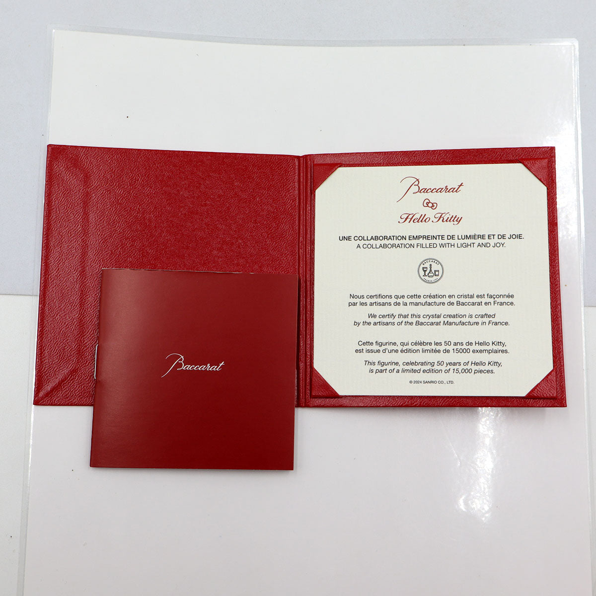 バカラ(Baccarat) 限定クリスタル ハローキティ オーナメント 直径7cm×H9.5cm(中古)