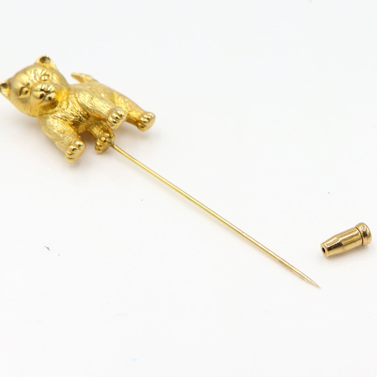 K18ピンブローチ「犬」 重量3.15g アニマル レディース(中古)