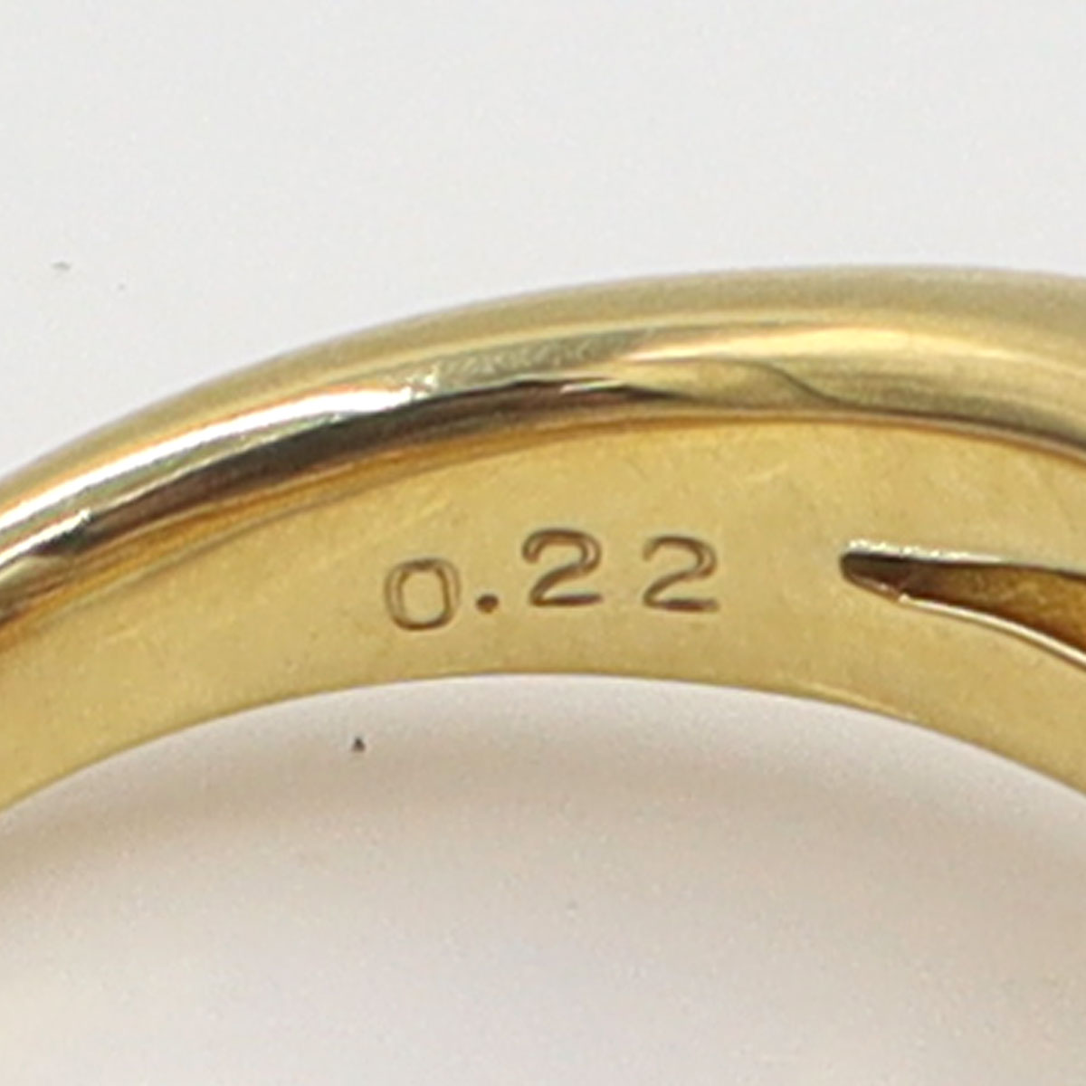 星の砂 K18ダイヤモンドリング D0.22 リングサイズ12号 重量6.97g レディース(中古)