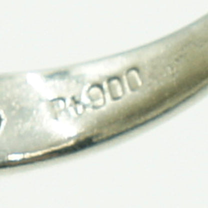 Pt900/K18ピンキーリング　リングサイズ5号　重量3.75g　レディース（中古）