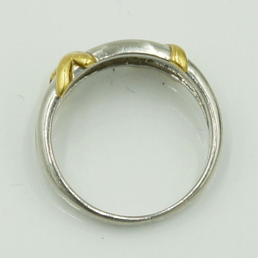 Pt900/K18ピンキーリング　リングサイズ5号　重量3.75g　レディース（中古）