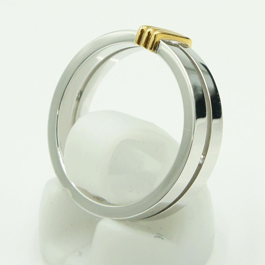 モーブッサン(MAUBOUSSIN)　750ファッションリング　　リングサイズ15号(56)　重量7.07ｇ　メンズ　レディース（中古）