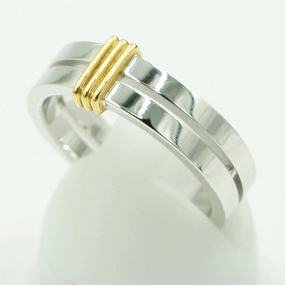 モーブッサン(MAUBOUSSIN)　750ファッションリング　　リングサイズ15号(56)　重量7.07ｇ　メンズ　レディース（中古）