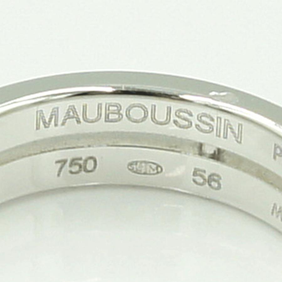 モーブッサン(MAUBOUSSIN)　750ファッションリング　　リングサイズ15号(56)　重量7.07ｇ　メンズ　レディース（中古）