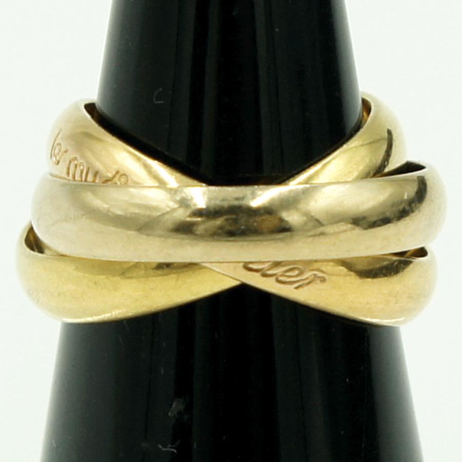 カルティエ（CARTIER） 750トリニティリング 50　リングサイズ10号　重量7.34g　レディース（中古）