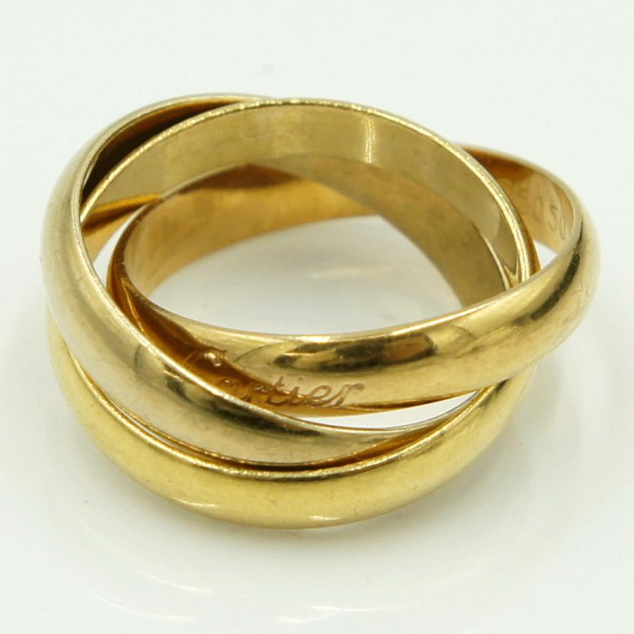 カルティエ（CARTIER） 750トリニティリング 50　リングサイズ10号　重量7.34g　レディース（中古）