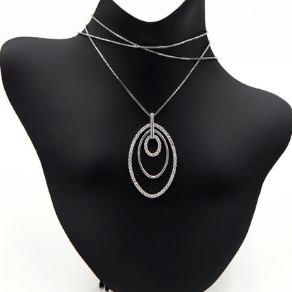 K18WGダイヤペンダントネックレス　D0.70ct　ネック長さ:44cm　重量4.96ｇ(石の重量を含む) (中古)