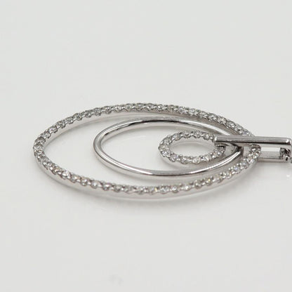 K18WGダイヤペンダントネックレス　D0.70ct　ネック長さ:44cm　重量4.96ｇ(石の重量を含む) (中古)