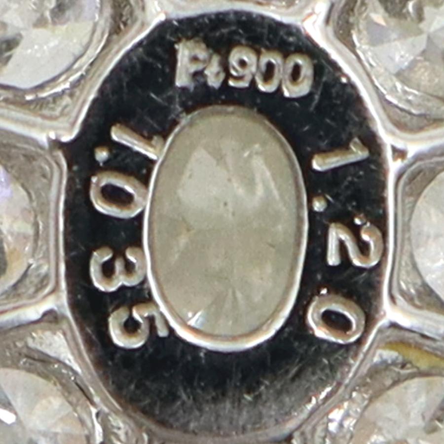 Pt900ダイヤモンドペンダントトップ　D1.035ct　1.20ct　重量2.69ｇ(石の重量含む)（中古）