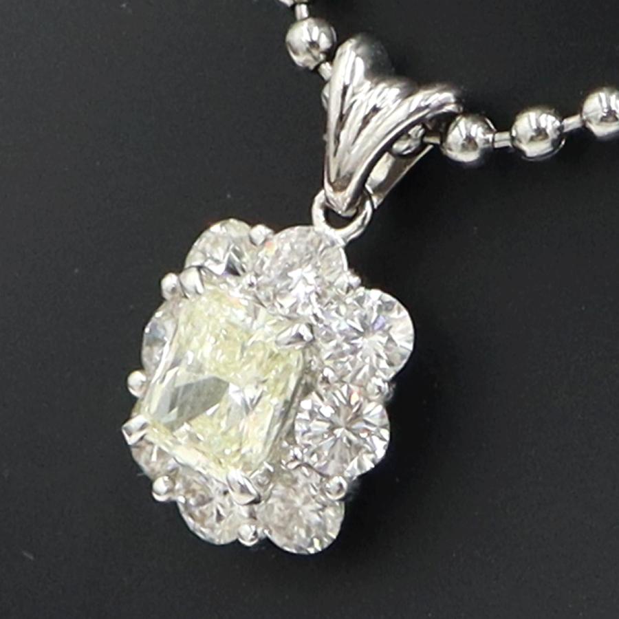 Pt900ダイヤモンドペンダントトップ　D1.035ct　1.20ct　重量2.69ｇ(石の重量含む)（中古）