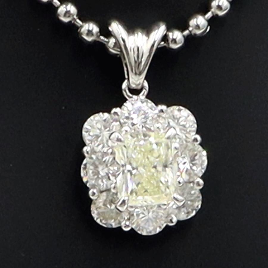 Pt900ダイヤモンドペンダントトップ　D1.035ct　1.20ct　重量2.69ｇ(石の重量含む)（中古）