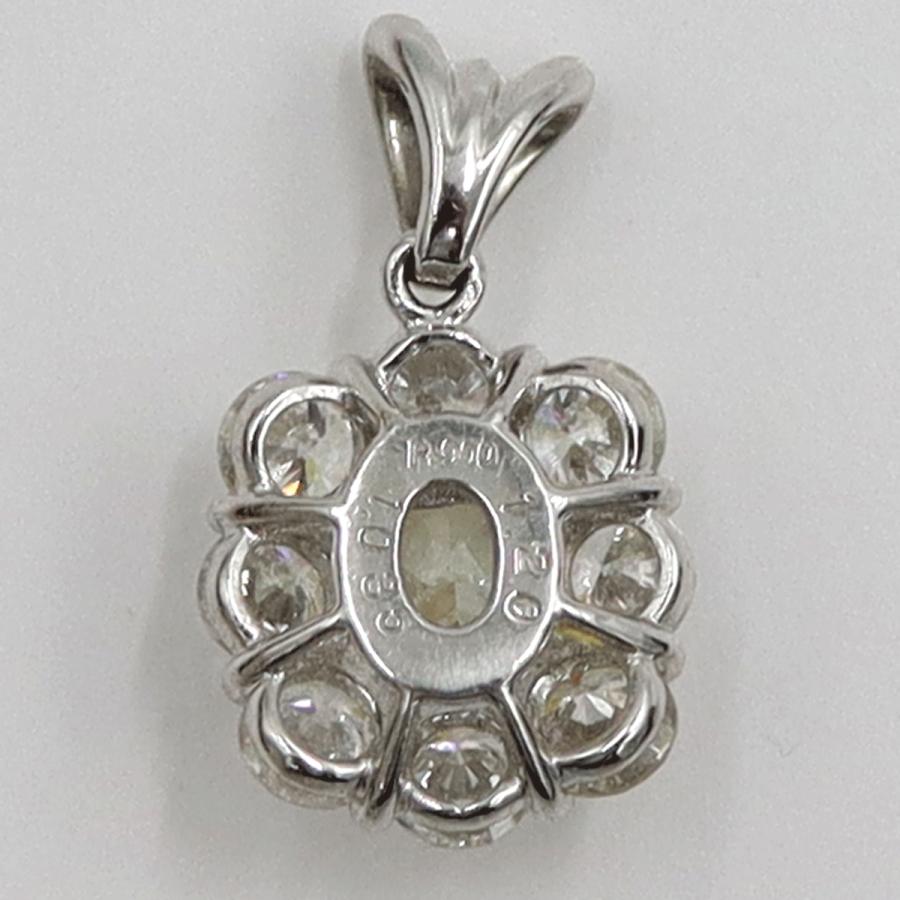 Pt900ダイヤモンドペンダントトップ　D1.035ct　1.20ct　重量2.69ｇ(石の重量含む)（中古）