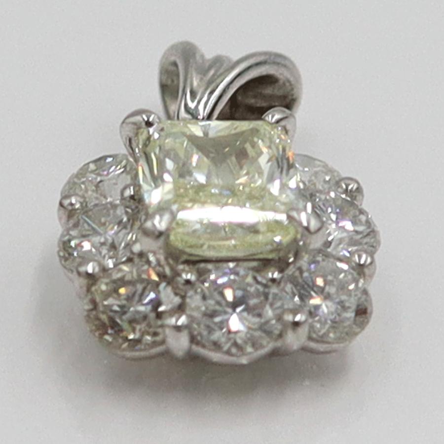 Pt900ダイヤモンドペンダントトップ　D1.035ct　1.20ct　重量2.69ｇ(石の重量含む)（中古）