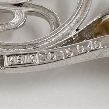 K18WGマルチ石ペンダントブローチ　D0.15ct　重量9.65ｇ(石の重量含む)　レディース（中古）