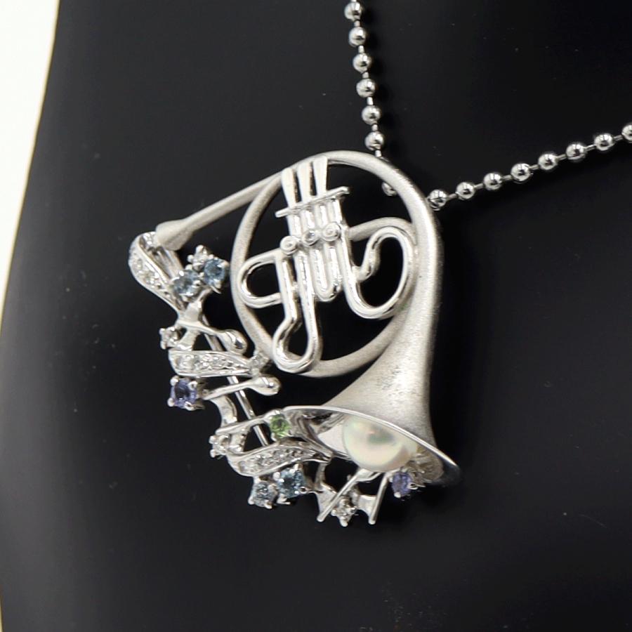 K18WGマルチ石ペンダントブローチ　D0.15ct　重量9.65ｇ(石の重量含む)　レディース（中古）