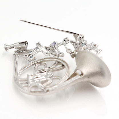 K18WGマルチ石ペンダントブローチ　D0.15ct　重量9.65ｇ(石の重量含む)　レディース（中古）