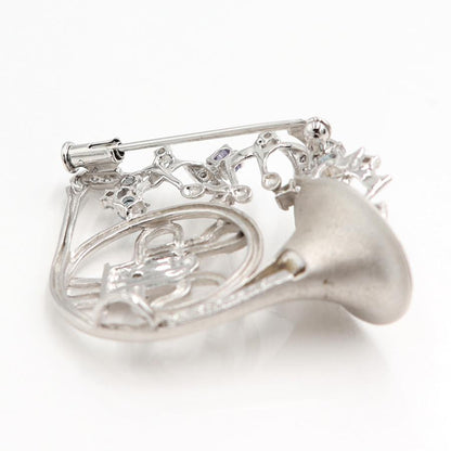 K18WGマルチ石ペンダントブローチ　D0.15ct　重量9.65ｇ(石の重量含む)　レディース（中古）