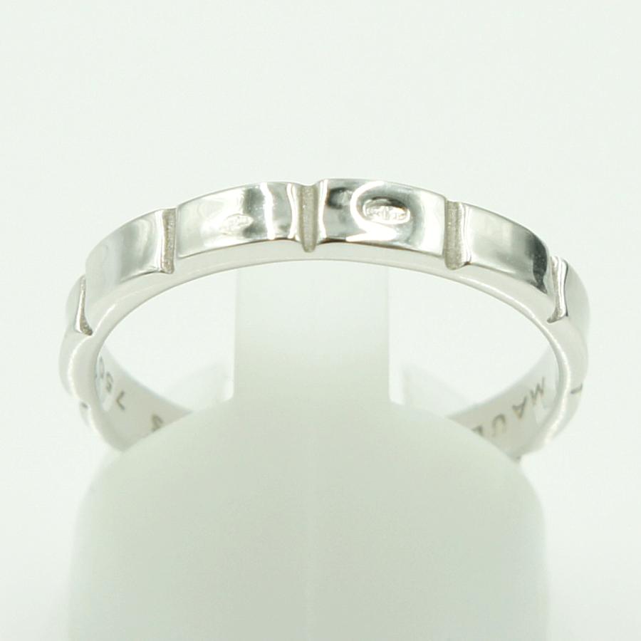 モーブッサン(MAUBOUSSIN)　750ファッションリング　リングサイズ18号　重量3.49ｇ　メンズ　レディース（中古）