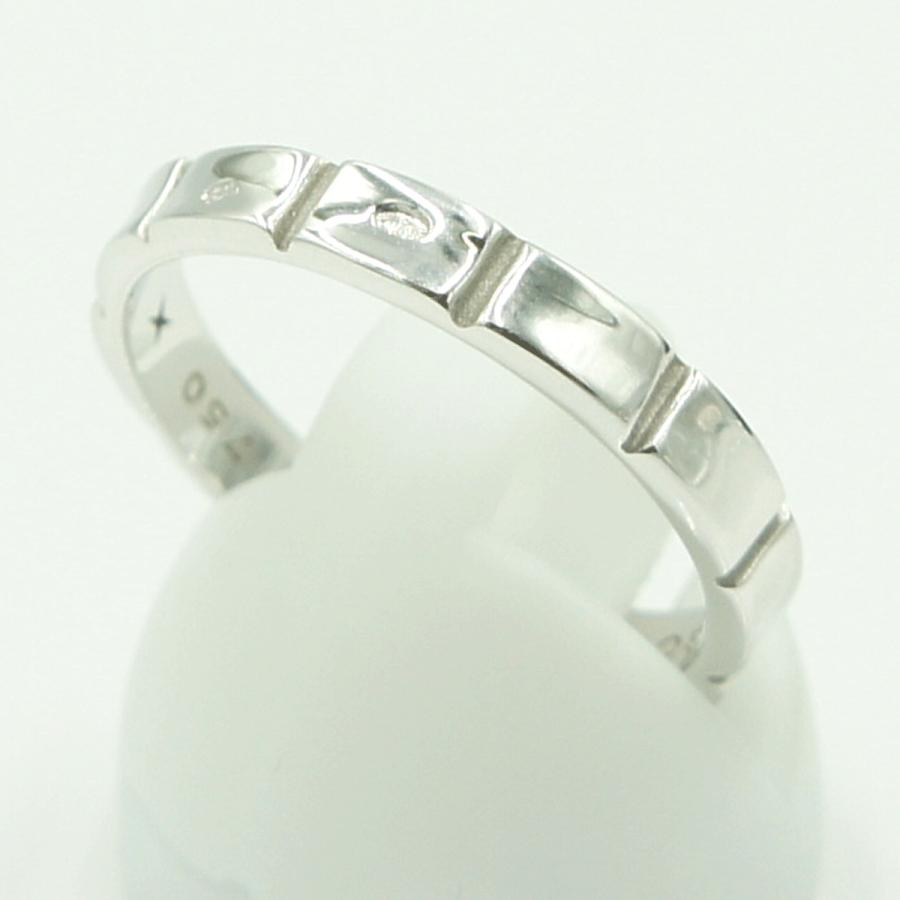 モーブッサン(MAUBOUSSIN)　750ファッションリング　リングサイズ18号　重量3.49ｇ　メンズ　レディース（中古）