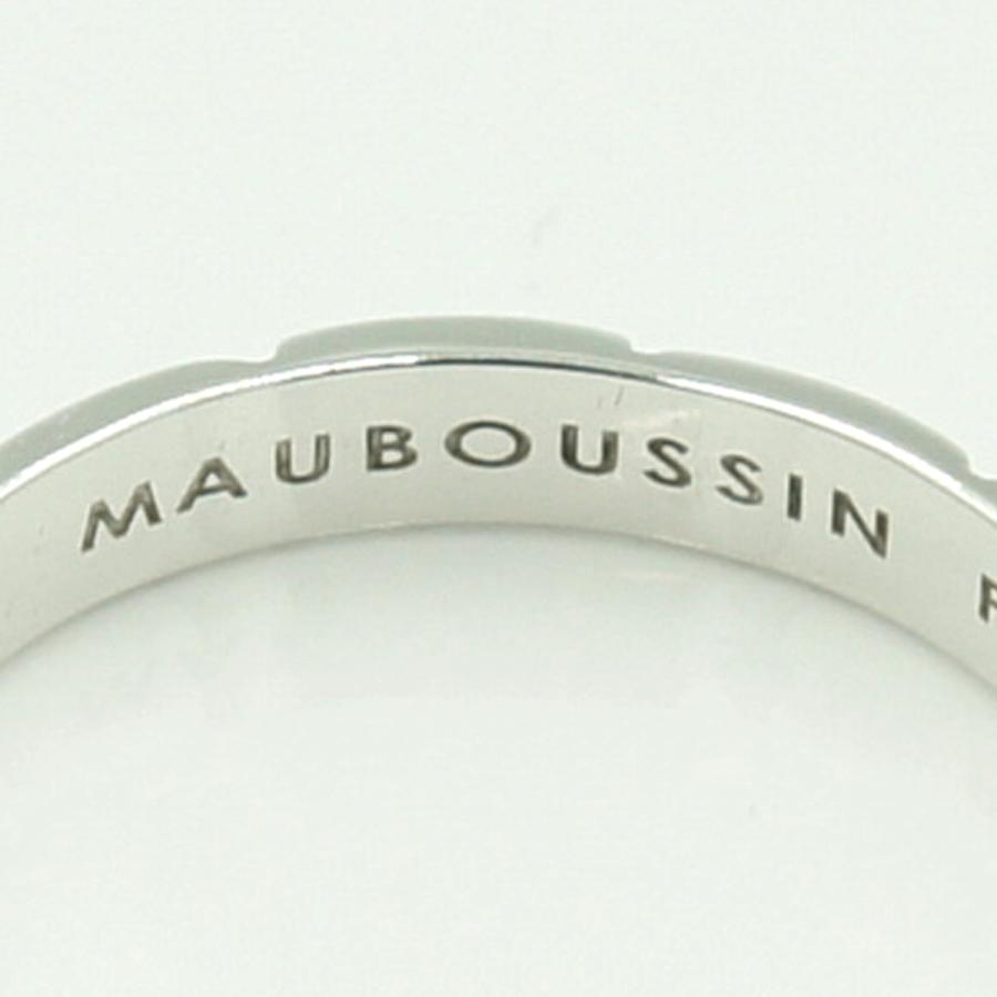 モーブッサン(MAUBOUSSIN)　750ファッションリング　リングサイズ18号　重量3.49ｇ　メンズ　レディース（中古）