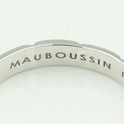 モーブッサン(MAUBOUSSIN)　750ファッションリング　リングサイズ18号　重量3.49ｇ　メンズ　レディース（中古）