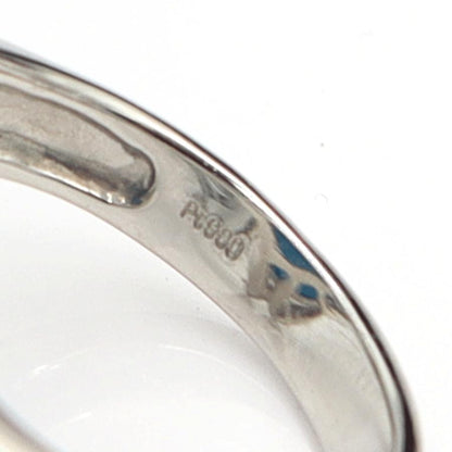Pt900トルコ石ダイヤモンドリング　D0.07ct　リングサイズ13号　重量15.05ｇ(石の重量含む)　レディース（中古）
