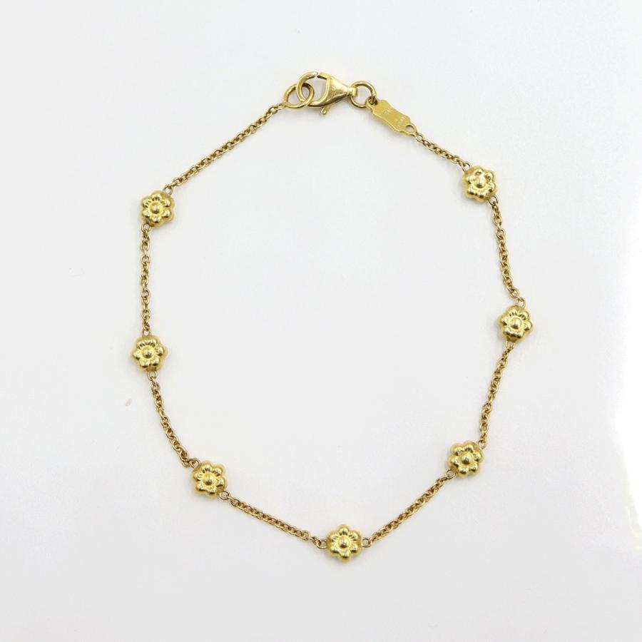 750デザインブレスレット　長さ18.0cm　重量2.97ｇ（中古）