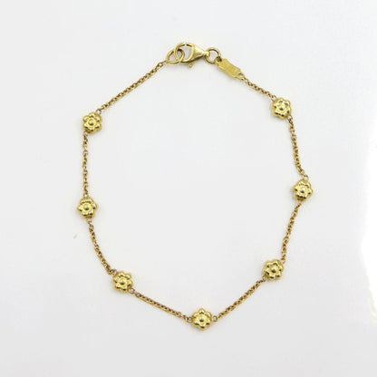 750デザインブレスレット　長さ18.0cm　重量2.97ｇ（中古）