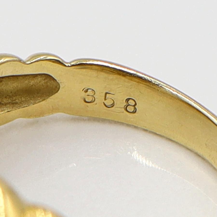 K18ムーンストーンリング「ハート」　3.58ct　リングサイズ11号　重量6.58ｇ(石の重量含む)　レディース(中古)