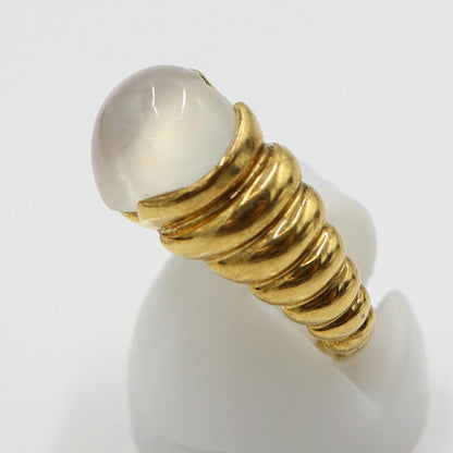 K18ムーンストーンリング「ハート」　3.58ct　リングサイズ11号　重量6.58ｇ(石の重量含む)　レディース(中古)