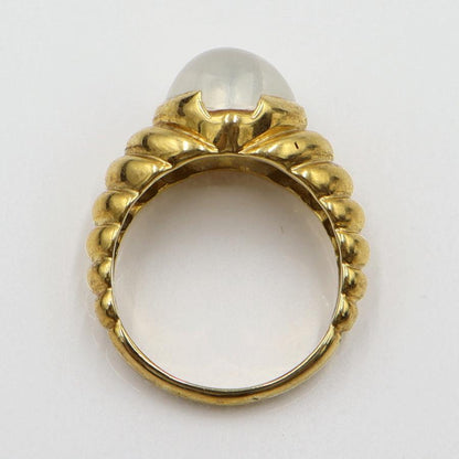 K18ムーンストーンリング「ハート」　3.58ct　リングサイズ11号　重量6.58ｇ(石の重量含む)　レディース(中古)