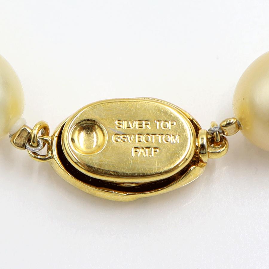 南洋玉ネックレス　P9mm〜14mm　長さ46cm　重量81.92ｇ（中古）