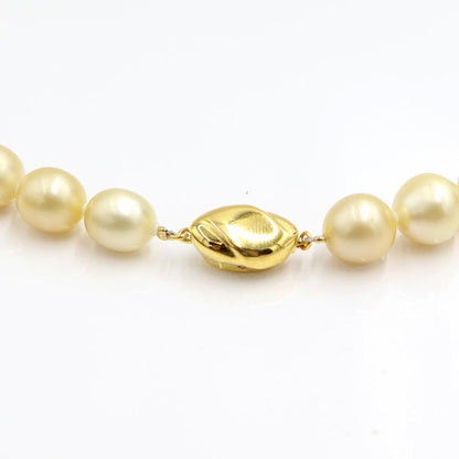 南洋玉ネックレス　P9mm〜14mm　長さ46cm　重量81.92ｇ（中古）