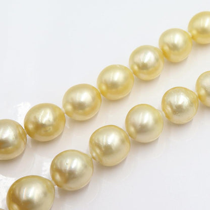 南洋玉ネックレス　P9mm〜14mm　長さ46cm　重量81.92ｇ（中古）