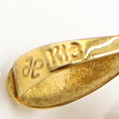 K18アメジストペンダントトップ　重量3.84ｇ(石の重量含む)　レディース（中古）