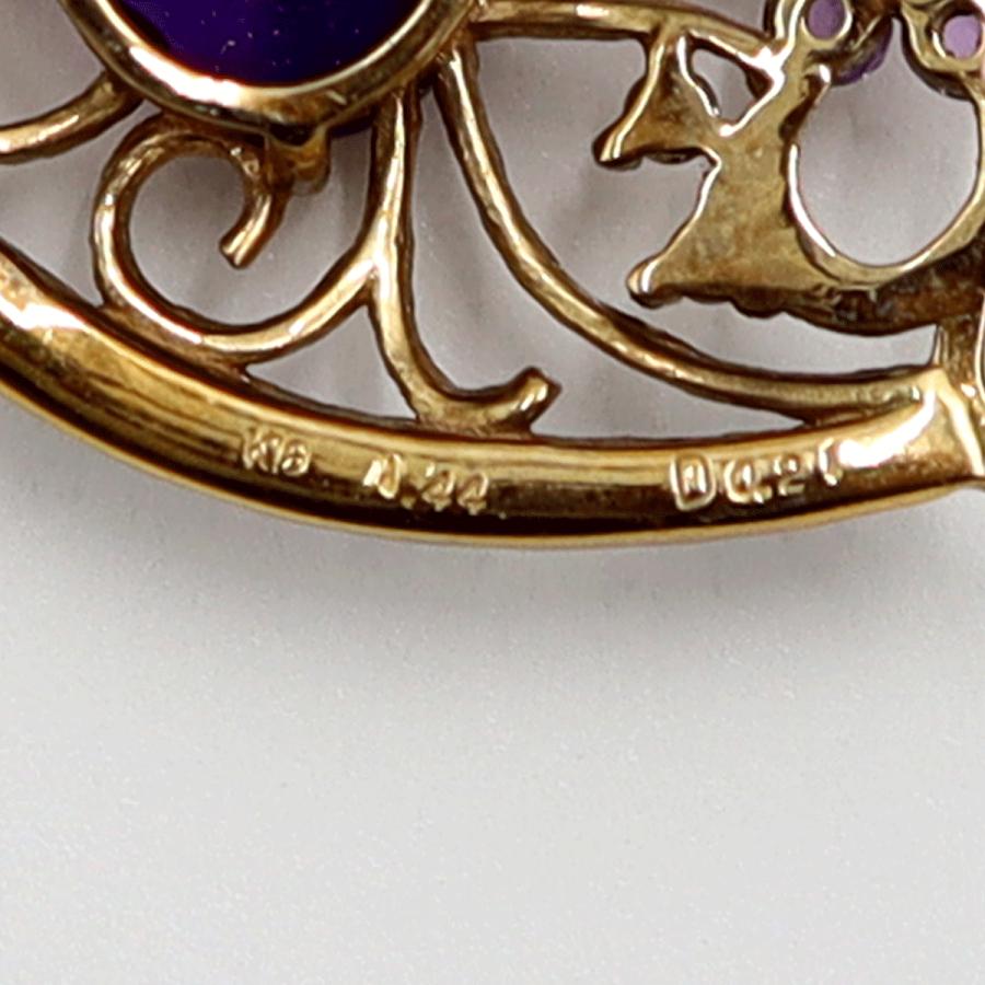 K18PGアメジストネックレス　A1.44ct　D0.21ct　ネックレス長さ約44cm　重量4.55ｇ(石の重量含む) レディース（中古）