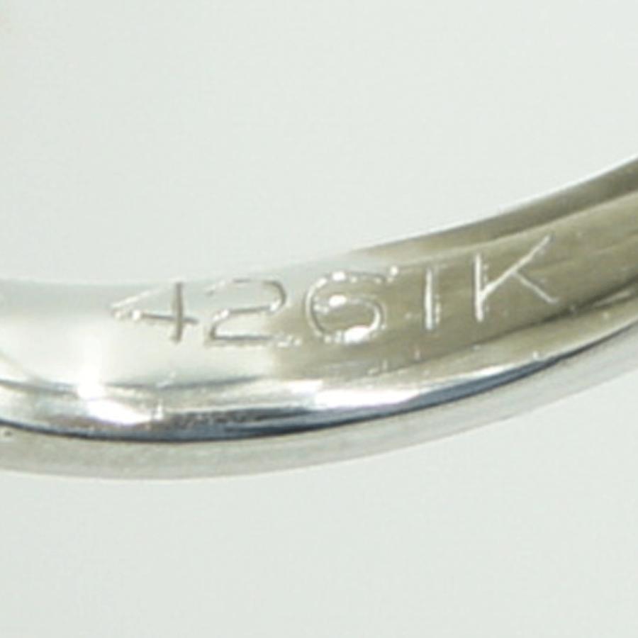 K18WGファッションリング　リングサイズ7号　重量2.40ｇ　レディース（中古）