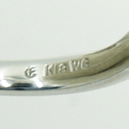K18WGファッションリング　リングサイズ7号　重量2.40ｇ　レディース（中古）
