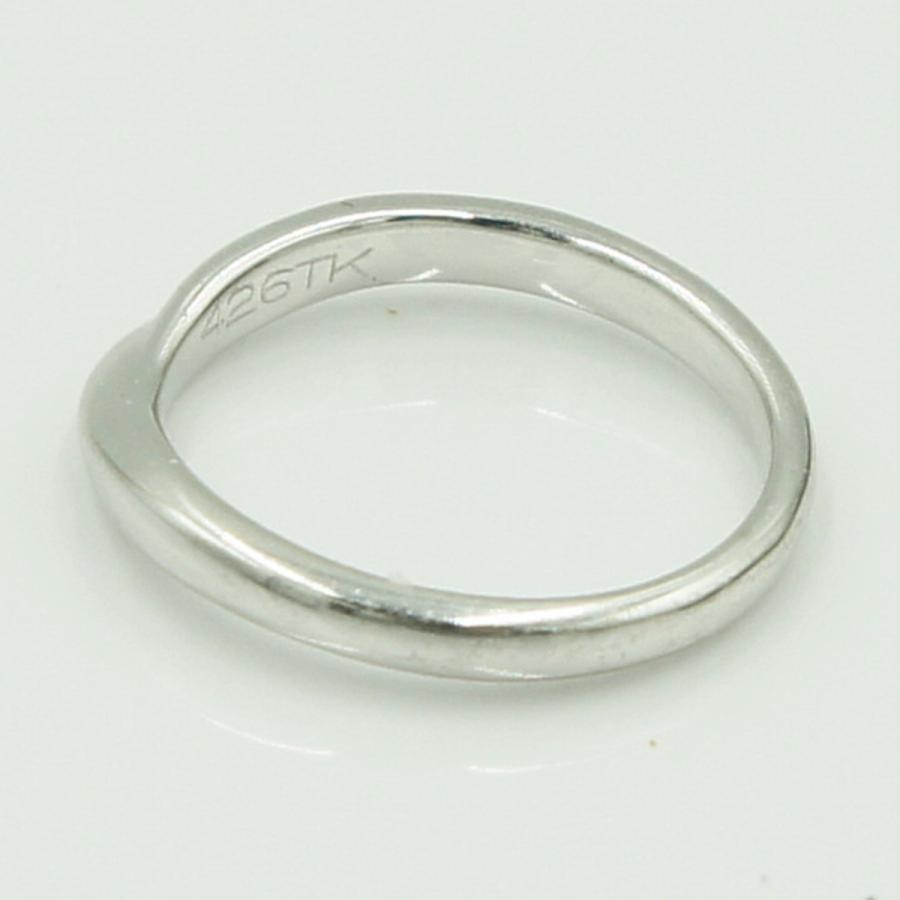 K18WGファッションリング　リングサイズ7号　重量2.40ｇ　レディース（中古）