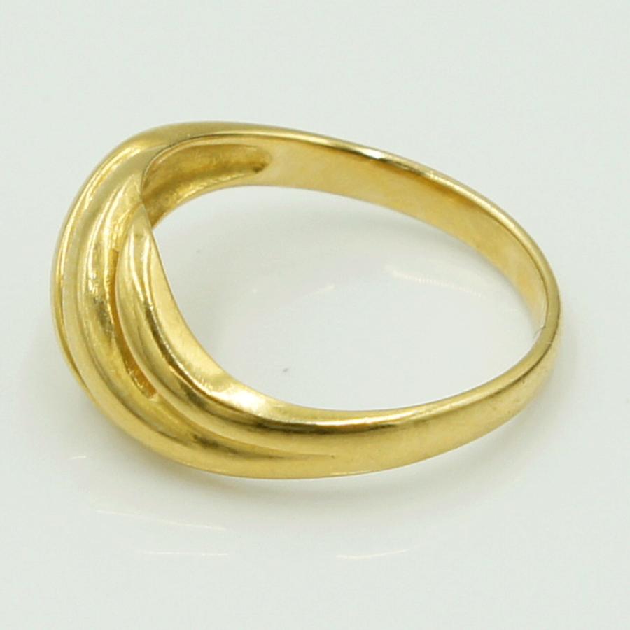 K18ファッションリング　リングサイズ11号　重量2.91g　レディース（中古）