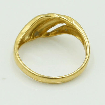 K18ファッションリング　リングサイズ11号　重量2.91g　レディース（中古）