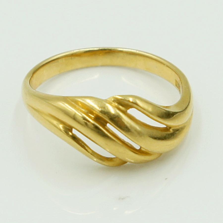 K18ファッションリング　リングサイズ11号　重量2.91g　レディース（中古）