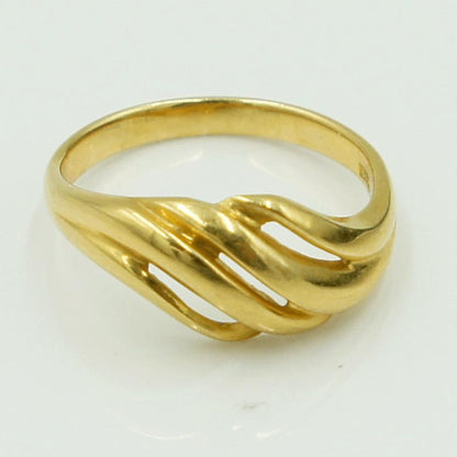 K18ファッションリング　リングサイズ11号　重量2.91g　レディース（中古）