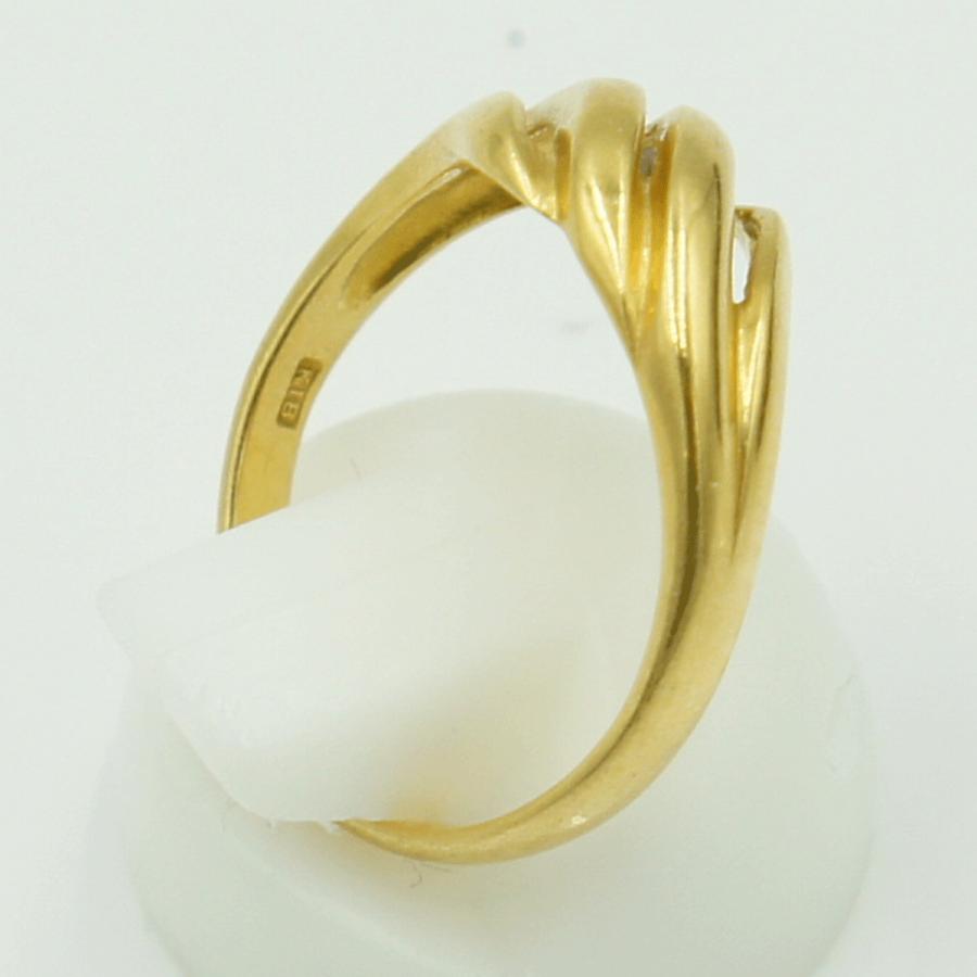 K18ファッションリング　リングサイズ11号　重量2.91g　レディース（中古）