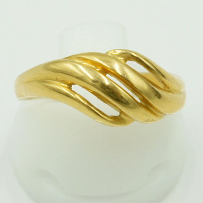 K18ファッションリング　リングサイズ11号　重量2.91g　レディース（中古）