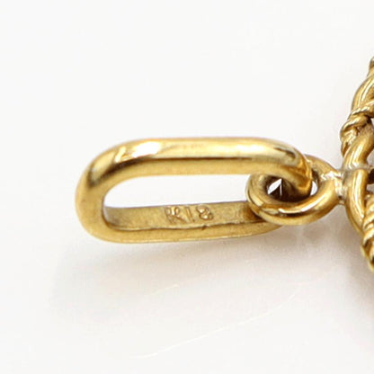 K18枠メノウカメオペンダントトップ　重量2.48ｇ　レディース（中古）