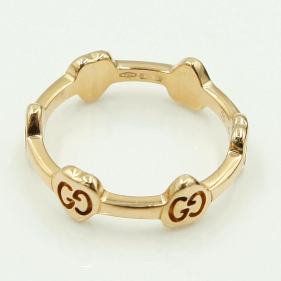 グッチ（GUCCI）750 GGリング　リングサイズ11号　重量2.80g　レディース（中古）